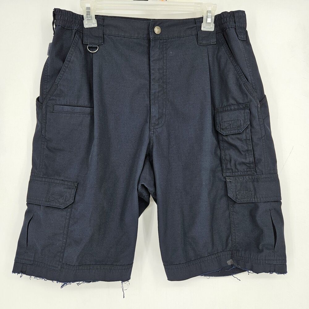 5.11 Tactical Cargo Shorts Mens 34 Ripstop Blue Workwear‎ Security Custom